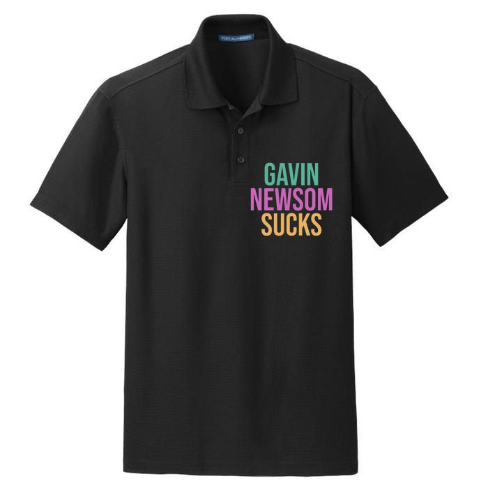 Gavin Newsom Sucks Dry Zone Grid Polo