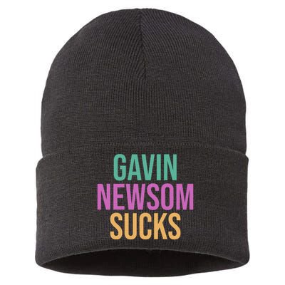 Gavin Newsom Sucks Sustainable Knit Beanie