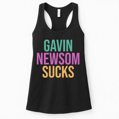Gavin Newsom Sucks Womens Tank Top