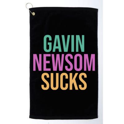 Gavin Newsom Sucks Platinum Collection Golf Towel