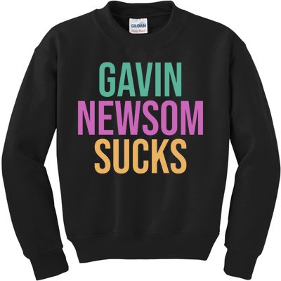 Gavin Newsom Sucks Kids Sweatshirt