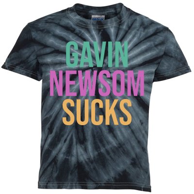 Gavin Newsom Sucks Kids Tie-Dye T-Shirt