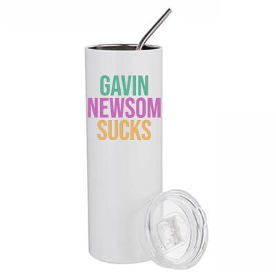 Gavin Newsom Sucks Stainless Steel Tumbler