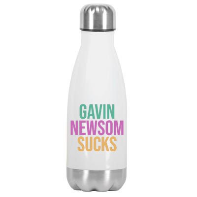 Gavin Newsom Sucks Stainless Steel Insulated Water Bottle