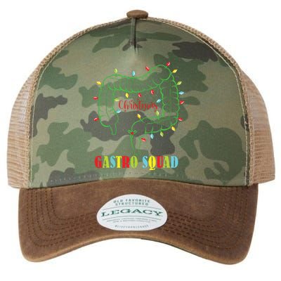 Gastro Nurse Squad Funny Christmas Lights Gastroenterologist Legacy Tie Dye Trucker Hat