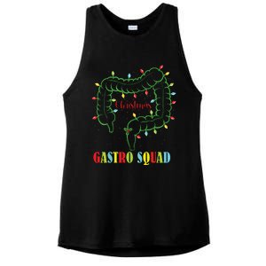 Gastro Nurse Squad Funny Christmas Lights Gastroenterologist Ladies PosiCharge Tri-Blend Wicking Tank