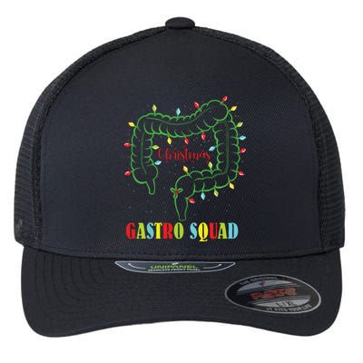 Gastro Nurse Squad Funny Christmas Lights Gastroenterologist Flexfit Unipanel Trucker Cap