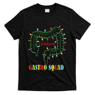Gastro Nurse Squad Funny Christmas Lights Gastroenterologist T-Shirt