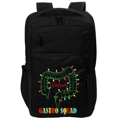 Gastro Nurse Squad Funny Christmas Lights Gastroenterologist Impact Tech Backpack