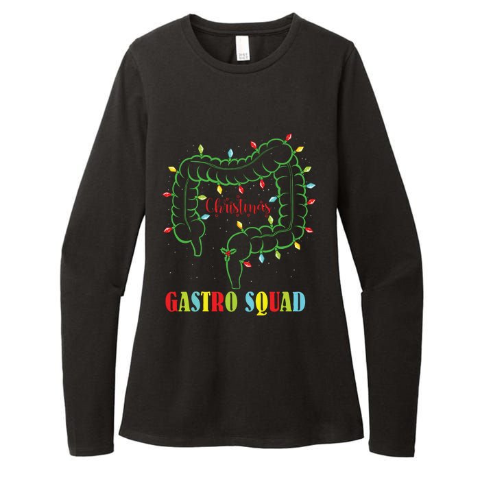 Gastro Nurse Squad Funny Christmas Lights Gastroenterologist Womens CVC Long Sleeve Shirt