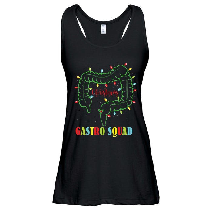 Gastro Nurse Squad Funny Christmas Lights Gastroenterologist Ladies Essential Flowy Tank