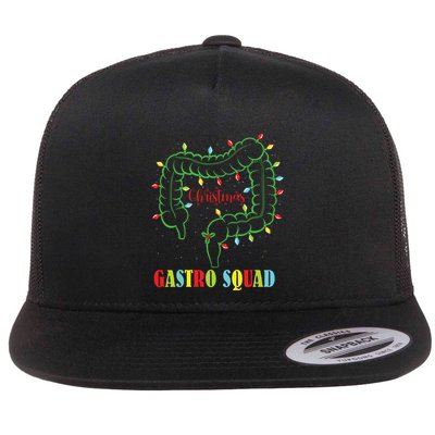 Gastro Nurse Squad Funny Christmas Lights Gastroenterologist Flatbill Hat