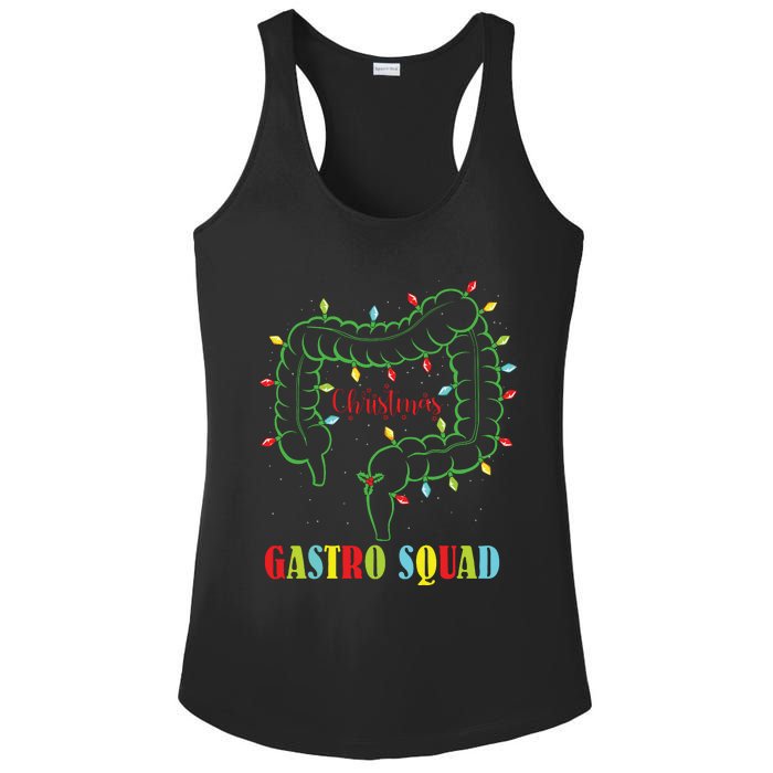 Gastro Nurse Squad Funny Christmas Lights Gastroenterologist Ladies PosiCharge Competitor Racerback Tank