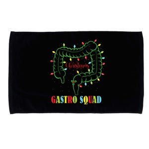 Gastro Nurse Squad Funny Christmas Lights Gastroenterologist Microfiber Hand Towel