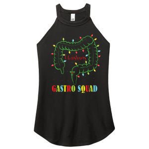 Gastro Nurse Squad Funny Christmas Lights Gastroenterologist Women's Perfect Tri Rocker Tank