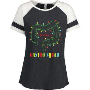 Gastro Nurse Squad Funny Christmas Lights Gastroenterologist Enza Ladies Jersey Colorblock Tee