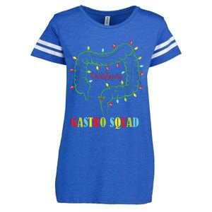 Gastro Nurse Squad Funny Christmas Lights Gastroenterologist Enza Ladies Jersey Football T-Shirt