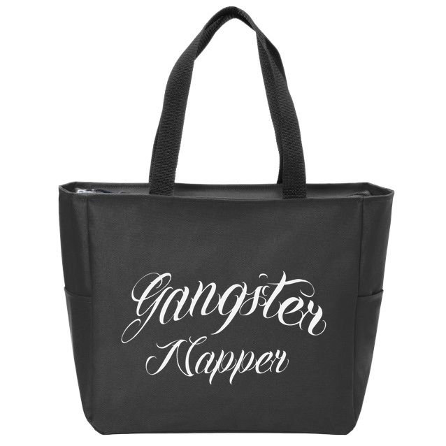 Gangster Napper Sleeping Sllep Baby Children Zip Tote Bag