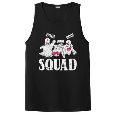 Ghost Nurse Squad Lazy Halloween Costume Funny Boo Ghoul RN PosiCharge Competitor Tank