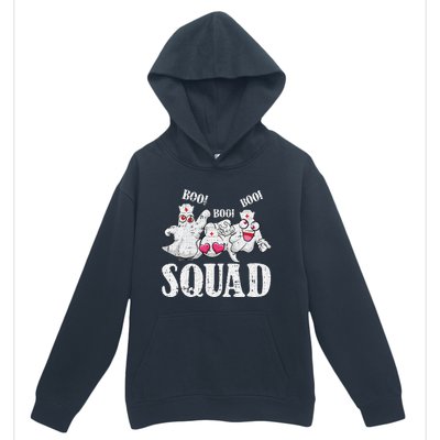 Ghost Nurse Squad Lazy Halloween Costume Funny Boo Ghoul RN Urban Pullover Hoodie