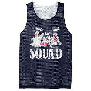 Ghost Nurse Squad Lazy Halloween Costume Funny Boo Ghoul RN Mesh Reversible Basketball Jersey Tank