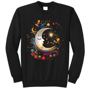 Galaxy Night Sky Moon Lunar Stars Sun Love Sweatshirt