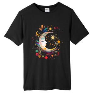 Galaxy Night Sky Moon Lunar Stars Sun Love Tall Fusion ChromaSoft Performance T-Shirt