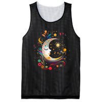 Galaxy Night Sky Moon Lunar Stars Sun Love Mesh Reversible Basketball Jersey Tank