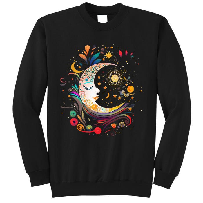 Galaxy Night Sky Moon Lunar Stars Sun Love Tall Sweatshirt