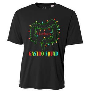 Gastro Nurse Squad Funny Christmas Lights Gastroenterologist  Cooling Performance Crew T-Shirt