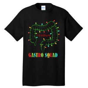 Gastro Nurse Squad Funny Christmas Lights Gastroenterologist  Tall T-Shirt