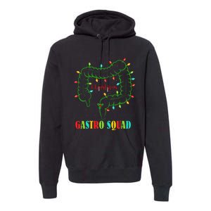 Gastro Nurse Squad Funny Christmas Lights Gastroenterologist  Premium Hoodie