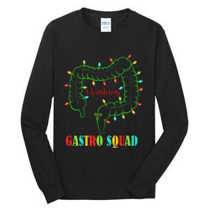 Gastro Nurse Squad Funny Christmas Lights Gastroenterologist  Tall Long Sleeve T-Shirt