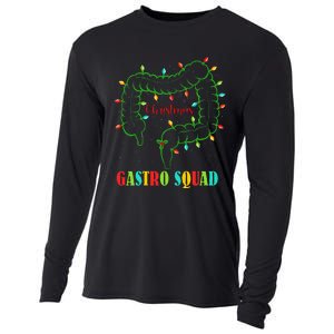 Gastro Nurse Squad Funny Christmas Lights Gastroenterologist  Cooling Performance Long Sleeve Crew