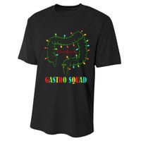 Gastro Nurse Squad Funny Christmas Lights Gastroenterologist  Performance Sprint T-Shirt