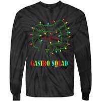 Gastro Nurse Squad Funny Christmas Lights Gastroenterologist  Tie-Dye Long Sleeve Shirt