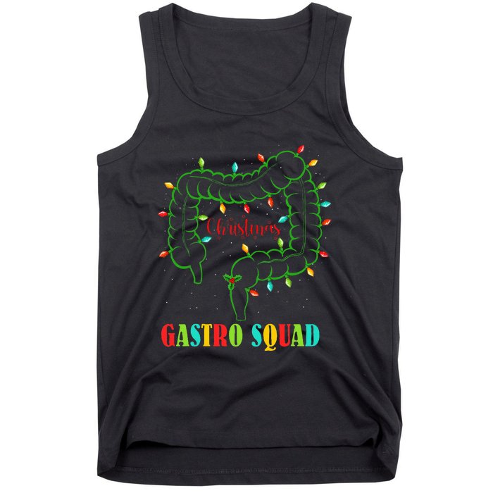 Gastro Nurse Squad Funny Christmas Lights Gastroenterologist  Tank Top