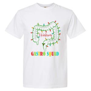 Gastro Nurse Squad Funny Christmas Lights Gastroenterologist  Garment-Dyed Heavyweight T-Shirt