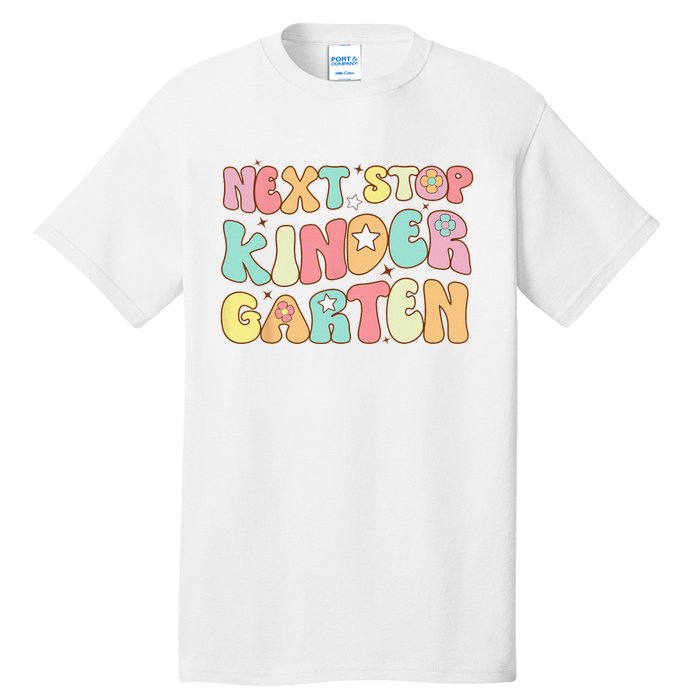 Groovy Next Stop Kindergarten Preschool Graduation  Tall T-Shirt