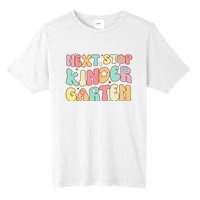 Groovy Next Stop Kindergarten Preschool Graduation  Tall Fusion ChromaSoft Performance T-Shirt