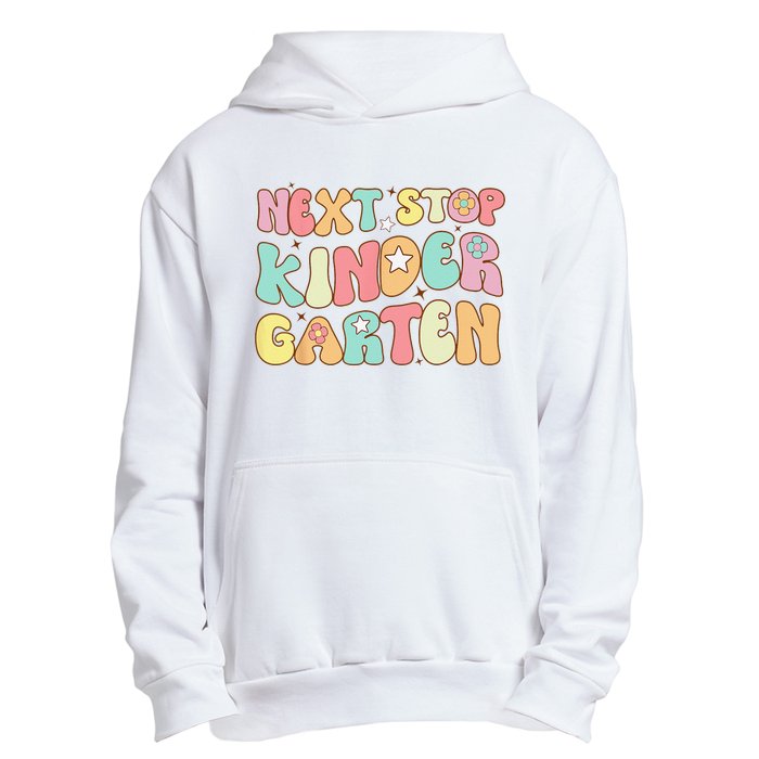 Groovy Next Stop Kindergarten Preschool Graduation  Urban Pullover Hoodie