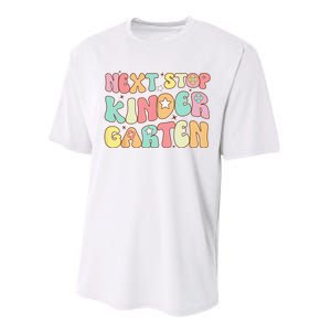 Groovy Next Stop Kindergarten Preschool Graduation  Performance Sprint T-Shirt