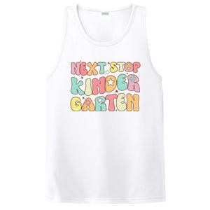 Groovy Next Stop Kindergarten Preschool Graduation  PosiCharge Competitor Tank