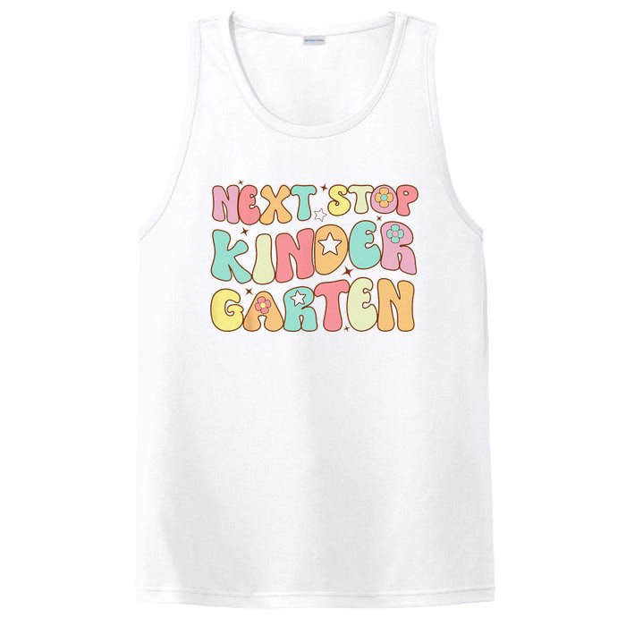 Groovy Next Stop Kindergarten Preschool Graduation  PosiCharge Competitor Tank