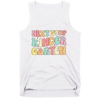 Groovy Next Stop Kindergarten Preschool Graduation  Tank Top