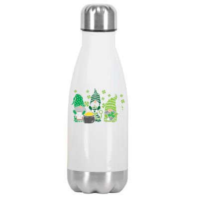 Gnome Nurses Saint Pattys Scrub Nurse St Patricks Day Gift Stainless Steel Insulated Water Bottle