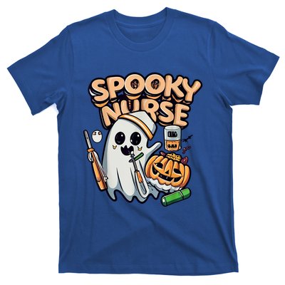 Ghost Nurse Spooky Nurse Halloween Gift T-Shirt