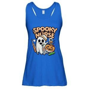 Ghost Nurse Spooky Nurse Halloween Gift Ladies Essential Flowy Tank