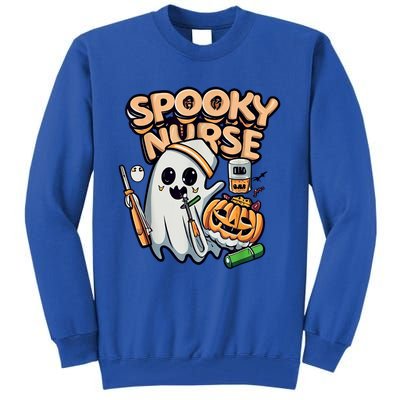 Ghost Nurse Spooky Nurse Halloween Gift Tall Sweatshirt