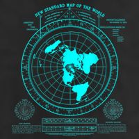 Gleasons New Standard Map Of The World Flat Earth Cool Comfort Performance Bucket Hat